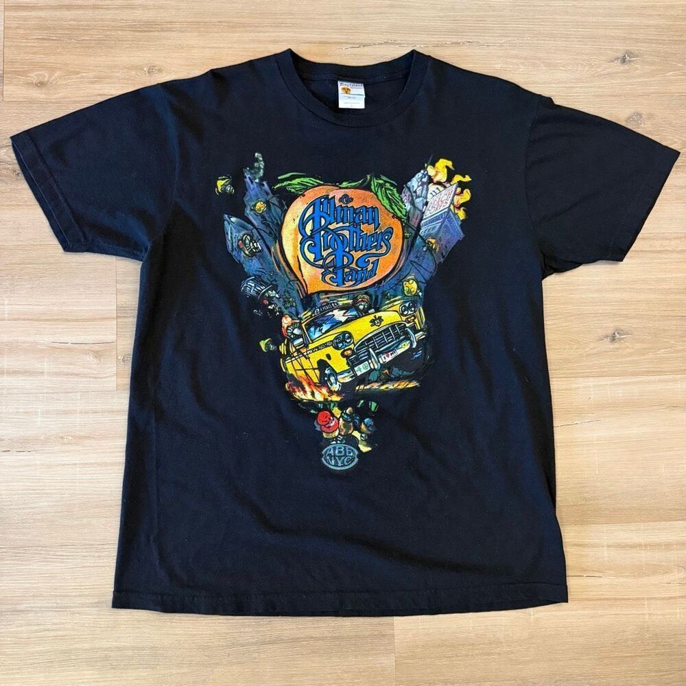 Vintage 90s Allman Brothers Band Peakin At The Beacon Black Shirt Size Large Tee